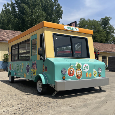 Camión de restauración multipropósito con batería para dulces frutas, nueces y verduras