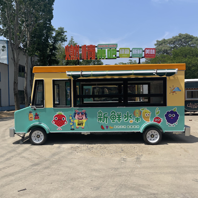 Camión de restauración multipropósito con batería para dulces frutas, nueces y verduras