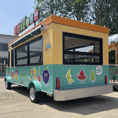 Camión de restauración multipropósito con batería para dulces frutas, nueces y verduras