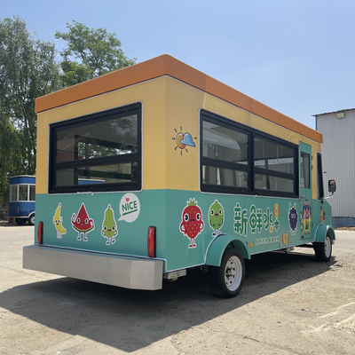 Camión de restauración multipropósito con batería para dulces frutas, nueces y verduras