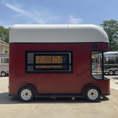 Ventas móviles de ensalada de frutas Bebidas Café Leche Té Cerveza helados Camioneta móvil