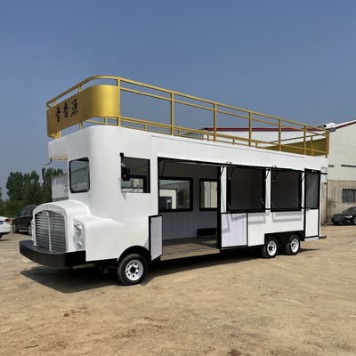 Outlet Carro de comida callejera al aire libre Comida rápida Bocadillo Bebida Bebida helado Pastel Catering