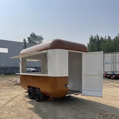 Trailer de remolque de alimentos de 40 kilómetros por hora Trailer de concesión móvil totalmente equipado para productos