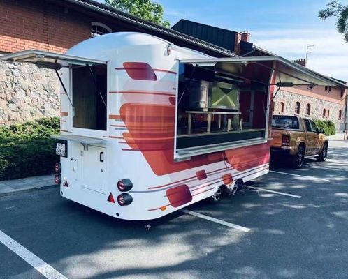 Fabricantes de carros de comida de automóviles de alimentos totalmente equipados Remolque de concesión móvil