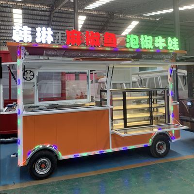 Bebida Bebida Café Leche Té Carrito eléctrico de bocadillos móviles con neumático de vacío