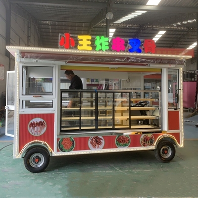 Bebida Bebida Café Leche Té Carrito eléctrico de bocadillos móviles con neumático de vacío