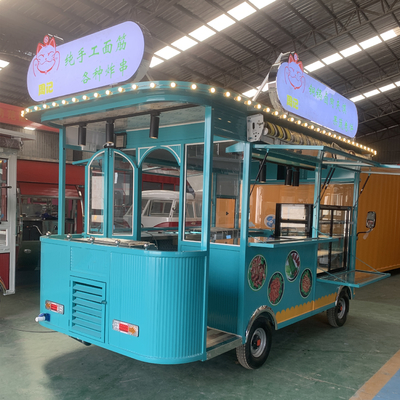 Bebida Bebida Café Leche Té Carrito eléctrico de bocadillos móviles con neumático de vacío