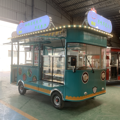 Bebida Bebida Café Leche Té Carrito eléctrico de bocadillos móviles con neumático de vacío