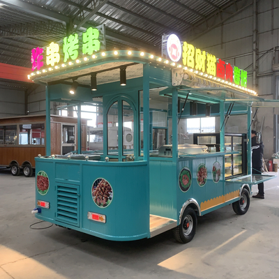 Bebida Bebida Café Leche Té Carrito eléctrico de bocadillos móviles con neumático de vacío