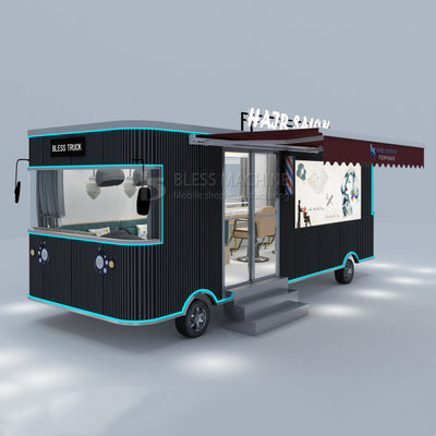 3.0kw Customizado eléctrico móvil de corte de pelo de salón de la furgoneta de remolque con diseño personalizado