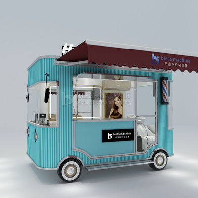 Electric Mobile Haircut Salon Barber Shop Style Diseño de la camioneta de la camioneta del coche de remolque para 2023