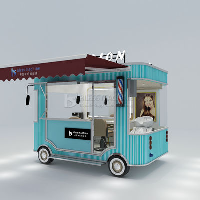 Electric Mobile Haircut Salon Barber Shop Style Diseño de la camioneta de la camioneta del coche de remolque para 2023
