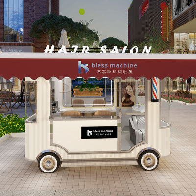 Electric Mobile Haircut Salon Barber Shop Style Diseño de la camioneta de la camioneta del coche de remolque para 2023