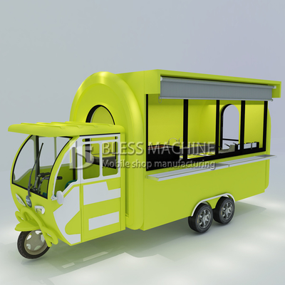 Personalizado 1.5KW-4.5kw Tres ruedas scooter eléctrico carro de comida Tuk Tuk triciclo de cocina móvil