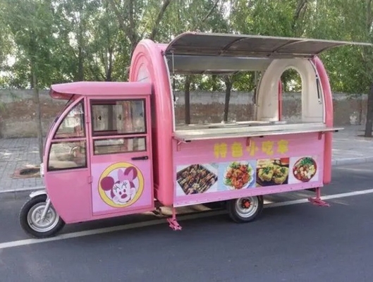 Personalizado 1.5KW-4.5kw Tres ruedas scooter eléctrico carro de comida Tuk Tuk triciclo de cocina móvil