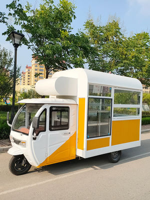 Bebidas camioneta de café para molino de harina aplicación diseño eléctrico triciclo mono camión de alimentos