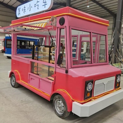 Trailer de comida galvanizado móvil cuadrado 600KG-1400KG Capacidad Configuración opcional