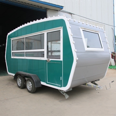 Carritos móviles de comida con máquina de salchichas a la parrilla y diseño de acero inoxidable