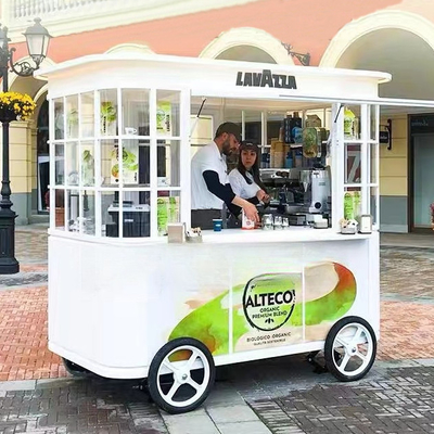 Jugo fresco y ensalada de frutas y verduras carruaje para tienda móvil 2500mm*1600mm*2350mm