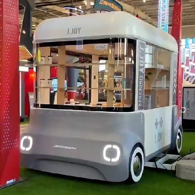 2023 Eléctrico móvil de productos básicos de comestibles artesanía artesanía tienda de artículos de arte furgoneta camión carro de remolque para hoteles