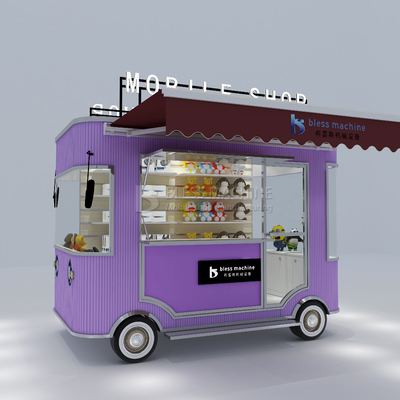 Agricultura eléctrica móvil de productos básicos de comestibles artesanía tienda de artículos de arte furgoneta camión carro de remolque
