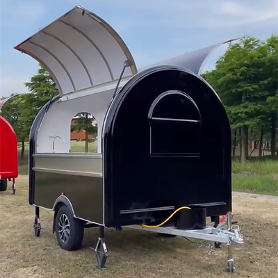 Mobile Café Leche Té Comida rápida Bocadillo Remolque Carrito para productos lácteos a un precio asequible