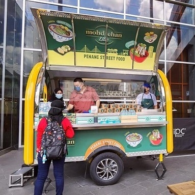 Mobile Café Leche Té Comida rápida Bocadillo Remolque Carrito para productos lácteos a un precio asequible