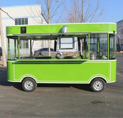 Carritos de comida rápida al aire libre Crepe camión de comida con bocadillos cocina móvil equipos de cocina