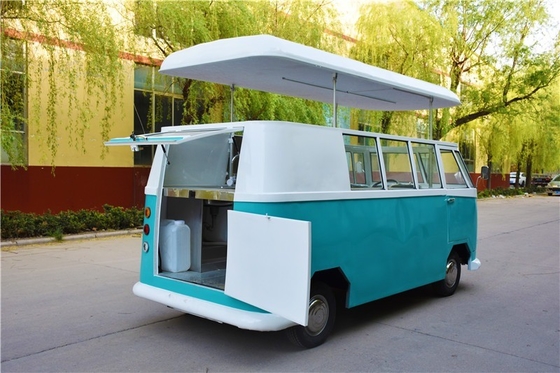 Carritos de comida rápida al aire libre Crepe camión de comida con bocadillos cocina móvil equipos de cocina