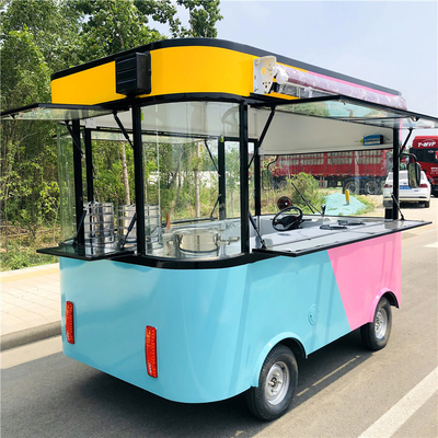 Motor de alimentación de potencia externa Furgoneta de cocina estilo cuadrado helado eléctrico coche 4x2