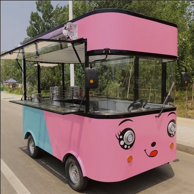 Motor de alimentación de potencia externa Furgoneta de cocina estilo cuadrado helado eléctrico coche 4x2