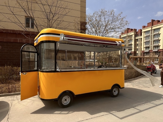 Motor de alimentación de potencia externa Furgoneta de cocina estilo cuadrado helado eléctrico coche 4x2
