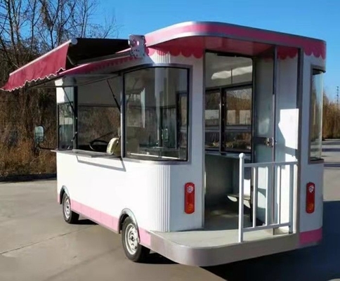 110v/220v Carritos de vendedores eléctricos Perrito caliente Camión de comida móvil con material de soja