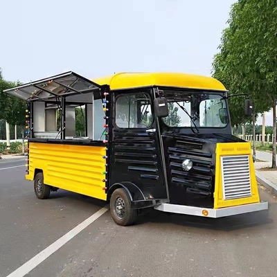 Camión de comida de autobús Citroën personalizado para hamburguesas de café callejero, papas fritas y helados
