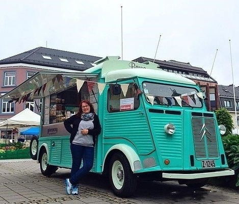 Trailer de comida Vintage Ventas móviles de varios productos personalizados Citroen HY Van