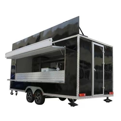 110v/220v Plantas de procesamiento de carne remolque de crepes conducible camión de comida café con cocina completa