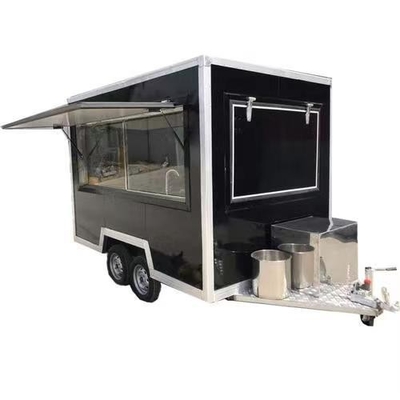 110v/220v Plantas de procesamiento de carne remolque de crepes conducible camión de comida café con cocina completa