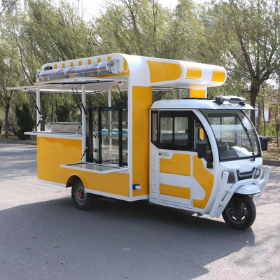 2023 Hamburguesa eléctrica móvil Pollo frito Bife Brochette Comida Bebidas Triciclo