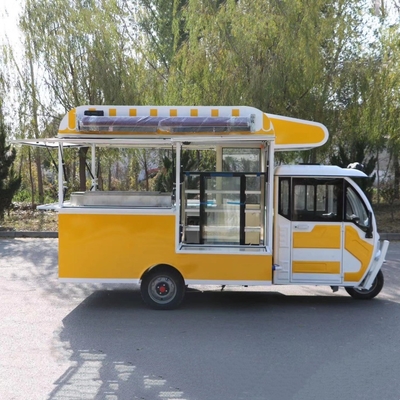 2023 Hamburguesa eléctrica móvil Pollo frito Bife Brochette Comida Bebidas Triciclo