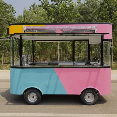 TUNE Paneles solares Tienda de quioscos Van Café Perrito caliente Carro de remolque Carro de vista en la calle Autobús Camión de comida