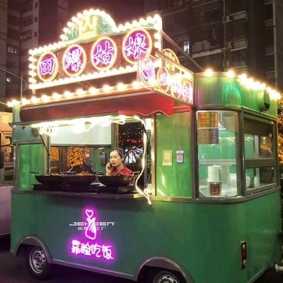 Camión de comida ecológico para comida rápida de aperitivos Autobús de comida móvil personalizado