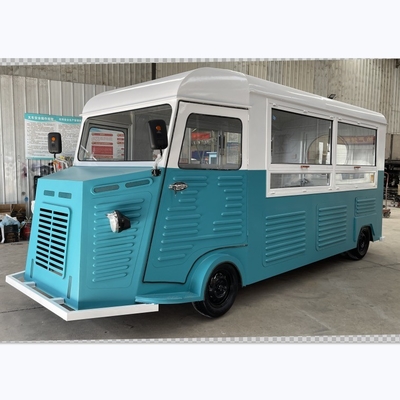 Carro eléctrico de perritos calientes Cuatro ruedas Camión de helados de cocina móvil para necesidades personalizadas