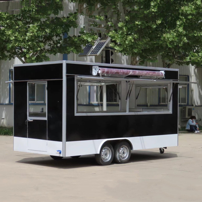 Venta de neumáticos de vacío, remolque de comida móvil, carro de churros eléctrico multifuncional