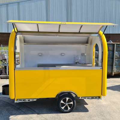 Venta de neumáticos de vacío, remolque de comida móvil, carro de churros eléctrico multifuncional