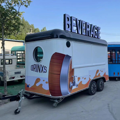 Venta de neumáticos de vacío, remolque de comida móvil, carro de churros eléctrico multifuncional