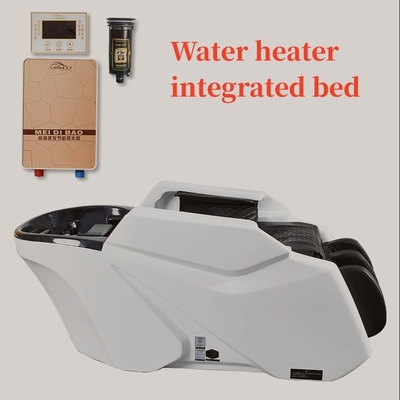 Barbería cama de champú de masaje eléctrico dedicada con fumigación de calefacción de todo el cuerpo