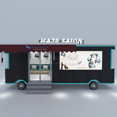 Tienda móvil multifuncional personalizada Barber Car Food Truck con materia prima de soja