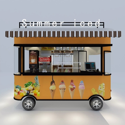 Camión de comida eléctrico de 110v/220v para diversos alimentos callejeros Diseño personalizado
