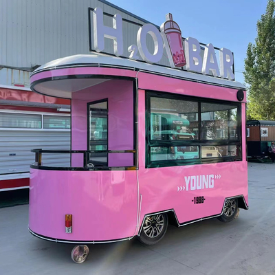 110v/220v Voltado 2022 Comida móvil Snack helado Bebida fría Café Té lechoso Furgoneta Boutique