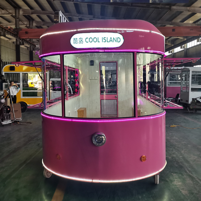 110v/220v Voltado 2022 Comida móvil Snack helado Bebida fría Café Té lechoso Furgoneta Boutique